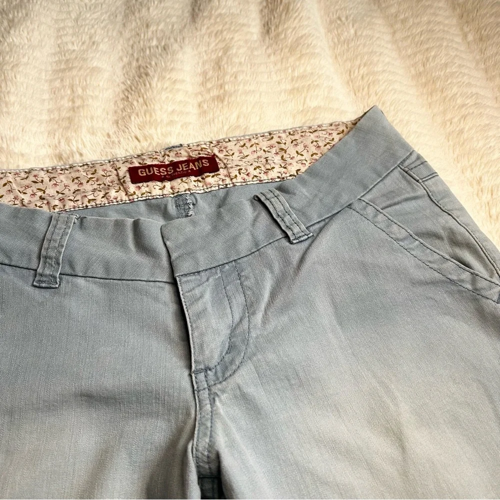 Guess Chino Pants Women’s Light Blue Slim Straight – Size 29x32 - Picture 6 of 11